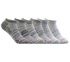 Skechers 6 Pack Women's Low Cut Sport Stripe Socks - Women|Clothing