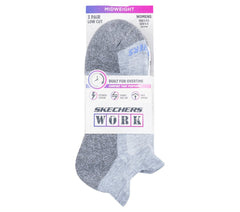 Skechers Work: Lowcut Heel Tab Socks - 3 Pack - Women|Clothing