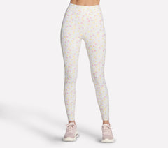 Skechers GO WALK Rib Floral Full Length High-Waisted Legging - Women