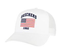 Skechers Accessories USA Flag Trucker Hat - Women|Men|Clothing
