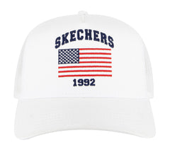 Skechers Accessories USA Flag Trucker Hat - Women|Men|Clothing