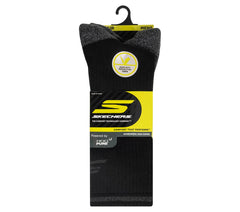 Skechers 3 Pack Men's Reflective Performance Crew Socks - Men|Clothing