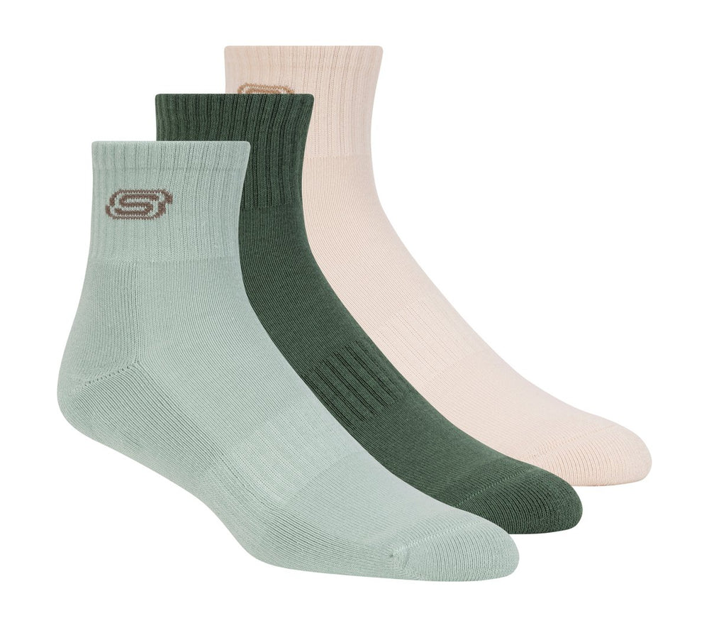 Skechers 3 Pack Men's Lifestyle Quarter Socks - Men|Clothing