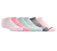 Skechers 6 Pack Girls' Low Cut Color Stripe Socks - Kids|Clothing