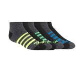 Skechers 6 Pack Low Cut Marled Stripe Socks - Kids|Clothing