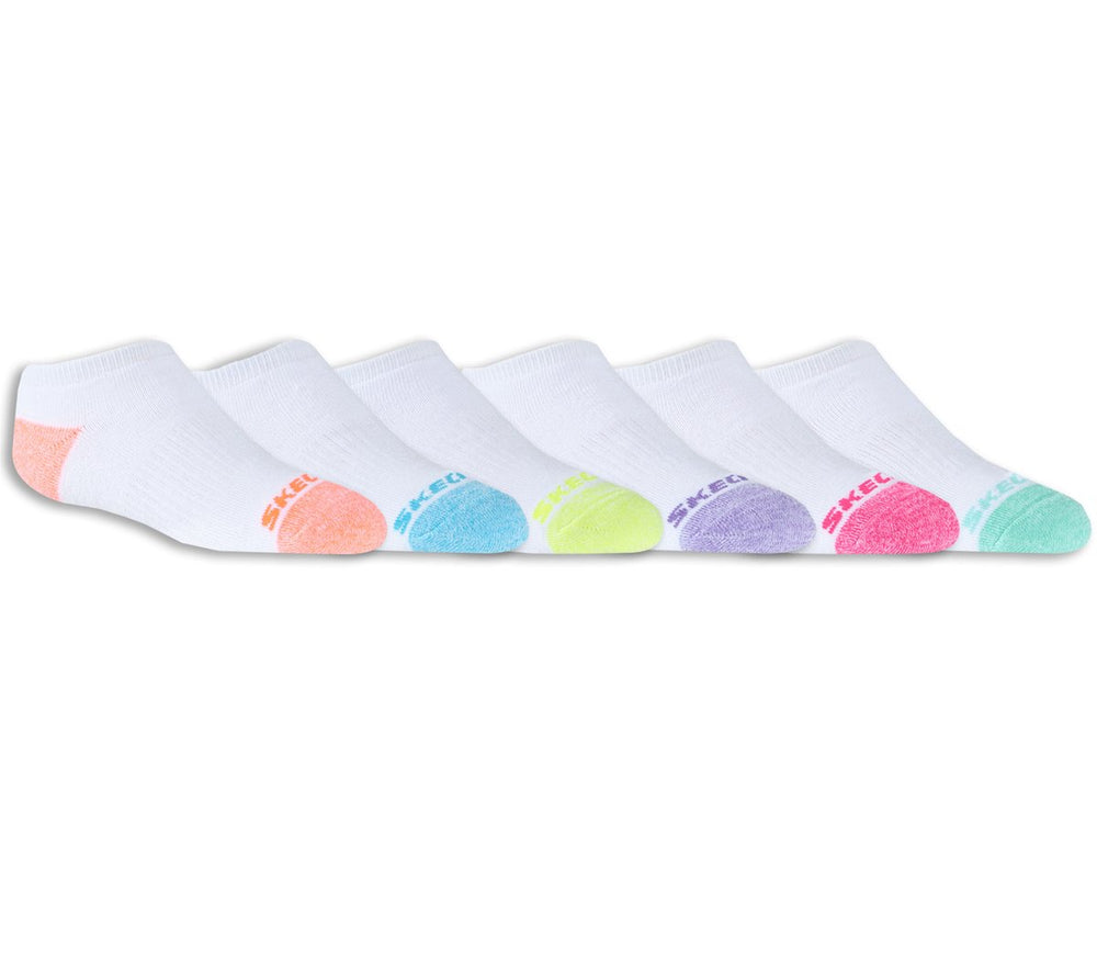 Skechers 6 Pack Low Cut Walking Socks - Kids|Clothing