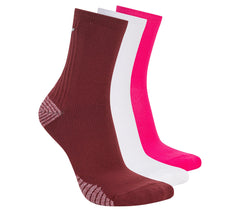 Skechers 3 Pack Women's Half Terry Low Crew Socks - Clothing