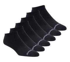 Skechers 6 Pack Men's Cotton No Show Socks - Clothing