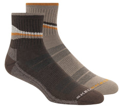 Skechers 2 Pack Men's Quarter Trail Socks - Clothing