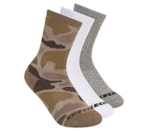 Skechers 3 Pack Boys' Crew Camo Socks - Clothing