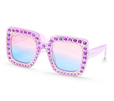Skechers Square Rhinestone Sunglasses - Clothing