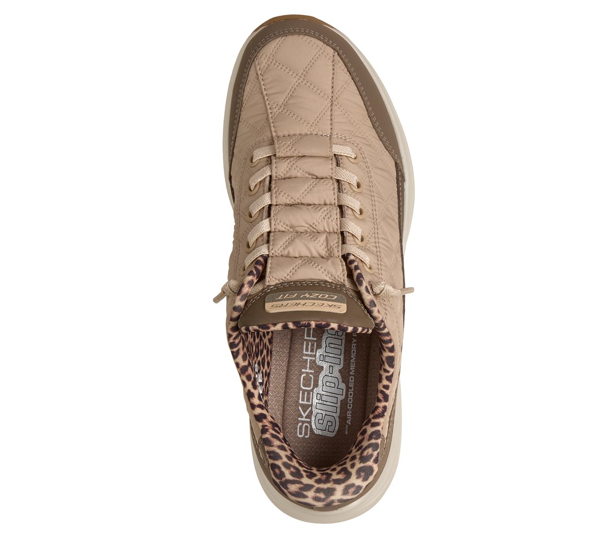 Skechers Slip-ins: Contour Foam - Cozy Fit Leopard Dream - Women