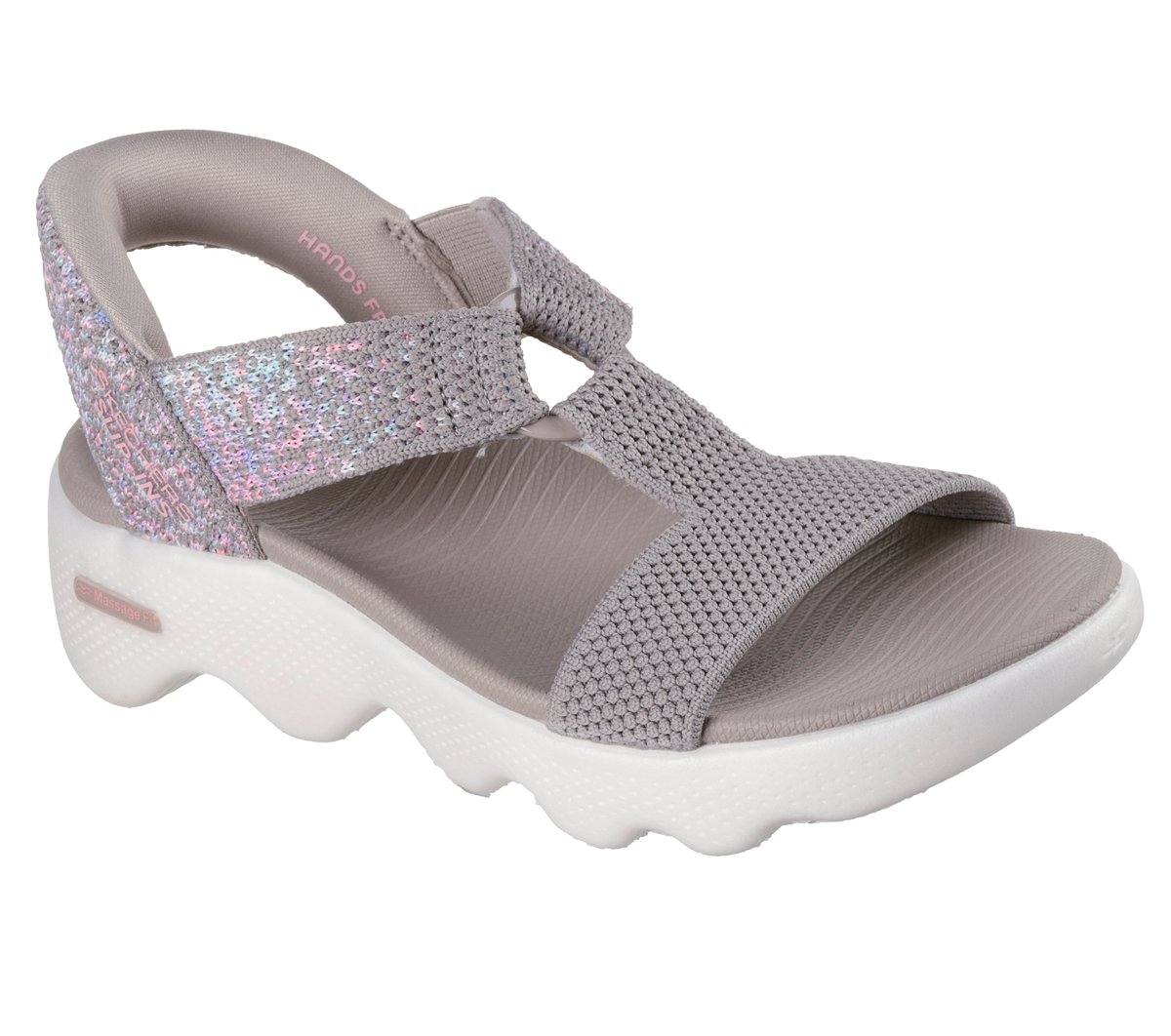 Skechers Slip-ins: GO WALK Massage Fit Sandal - Confetti Sky - Women