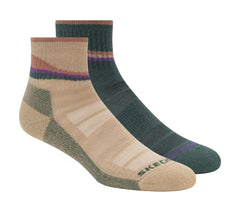 Skechers 2 Pack Women's Trail Quarter Socks - Women|Clothing