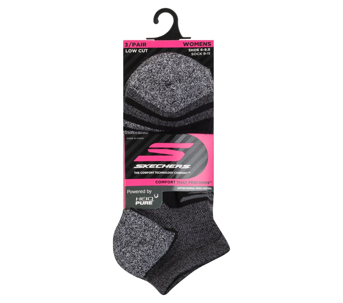 Skechers 3 Pack Women's Performance Low Cut Running Socks - Women|Clothing