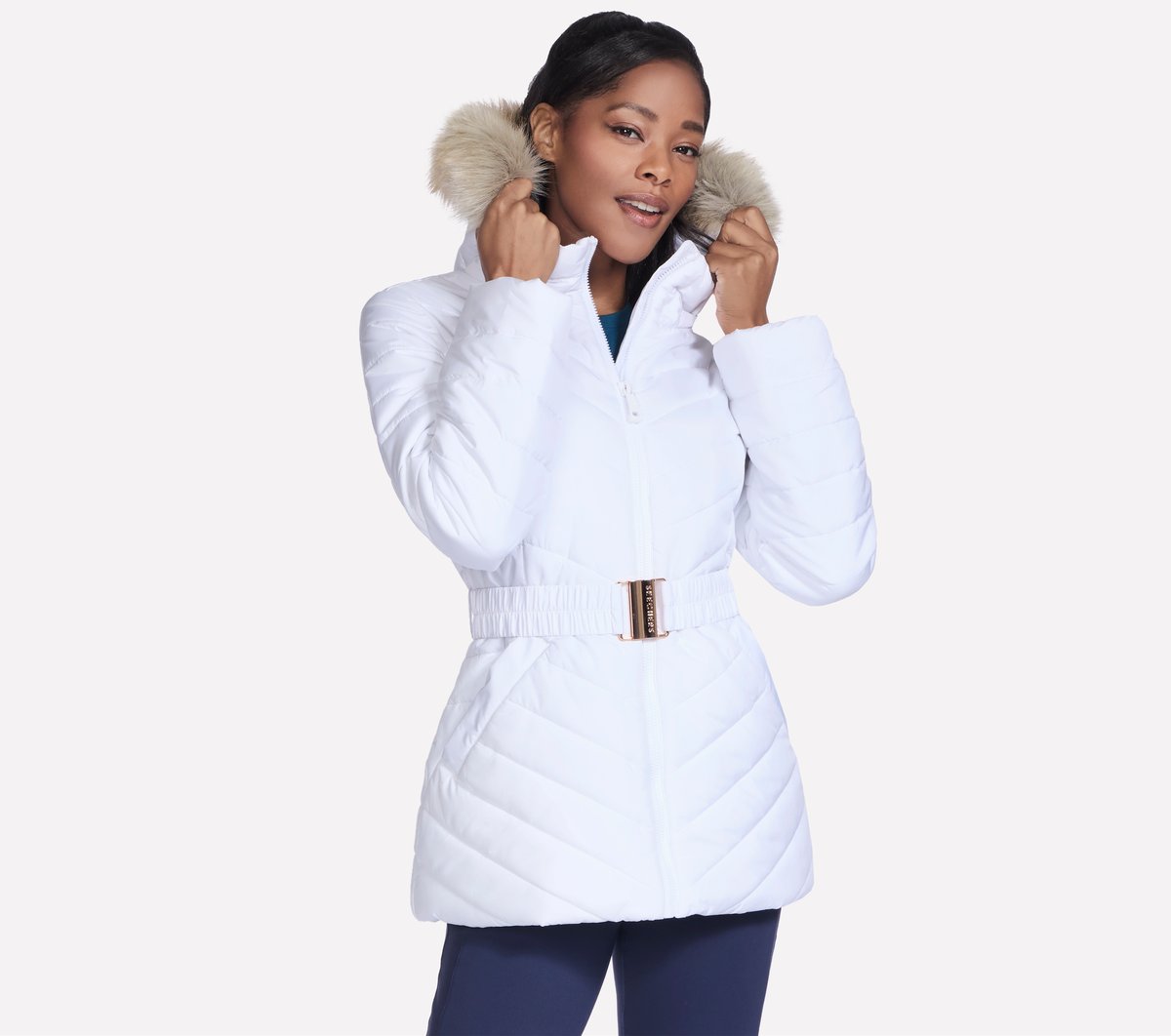 Skechers On-The-GO GO SHIELD Cozy Fit Belted Parka - Women