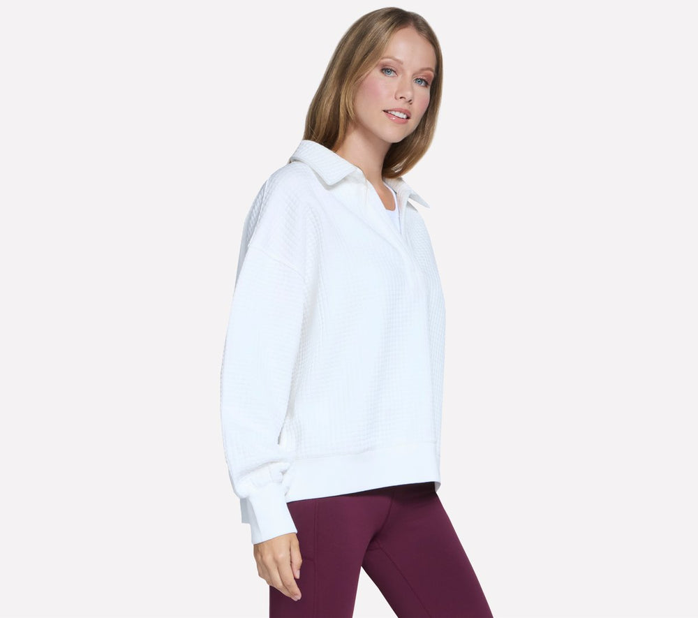 Skechers Downtown Cozy Fit Collared Long Sleeve - Women