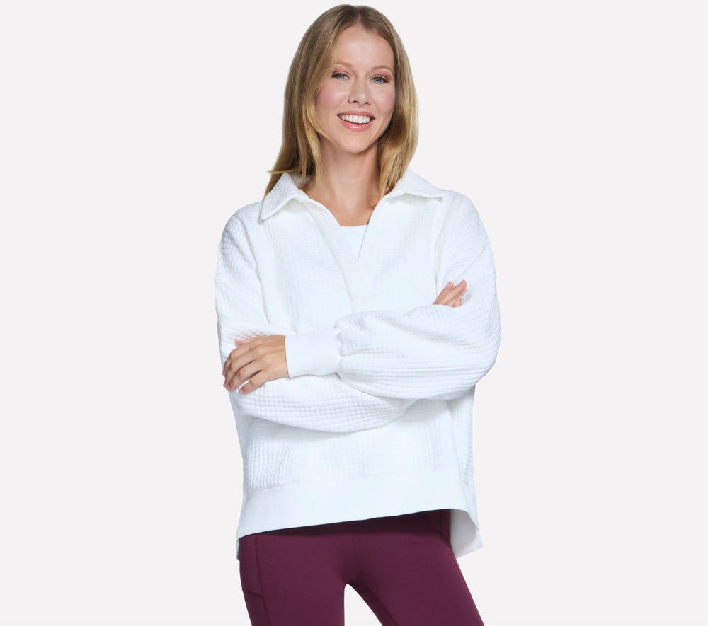 Skechers Downtown Cozy Fit Collared Long Sleeve - Women