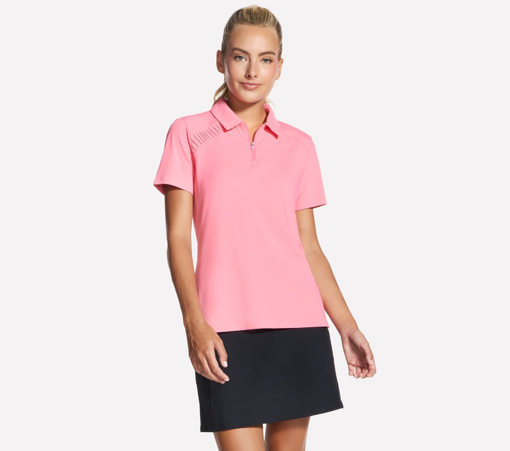 Skechers GO GOLF Short Sleeve Birdie Zip Front Polo - Women