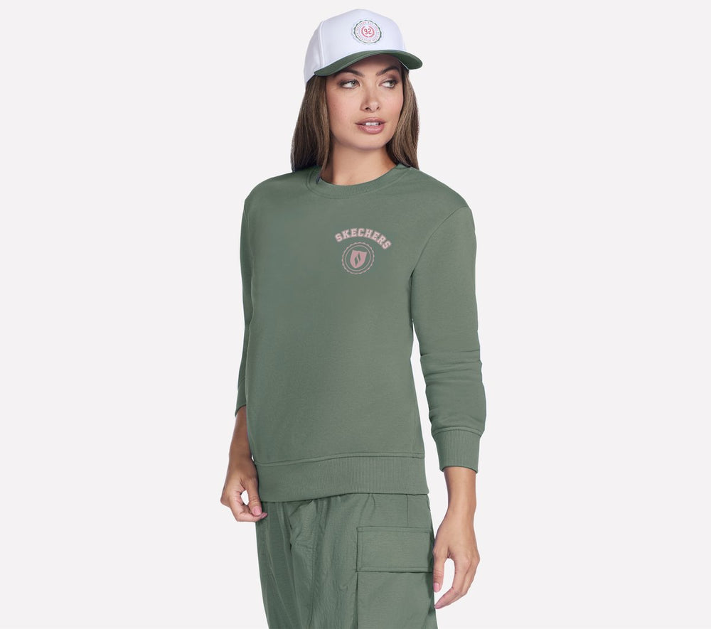 Skechers Collegiate Crest Crewneck - Women