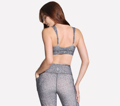 Skechers GO WALK Evolution Printed Zip Front Bra - Women
