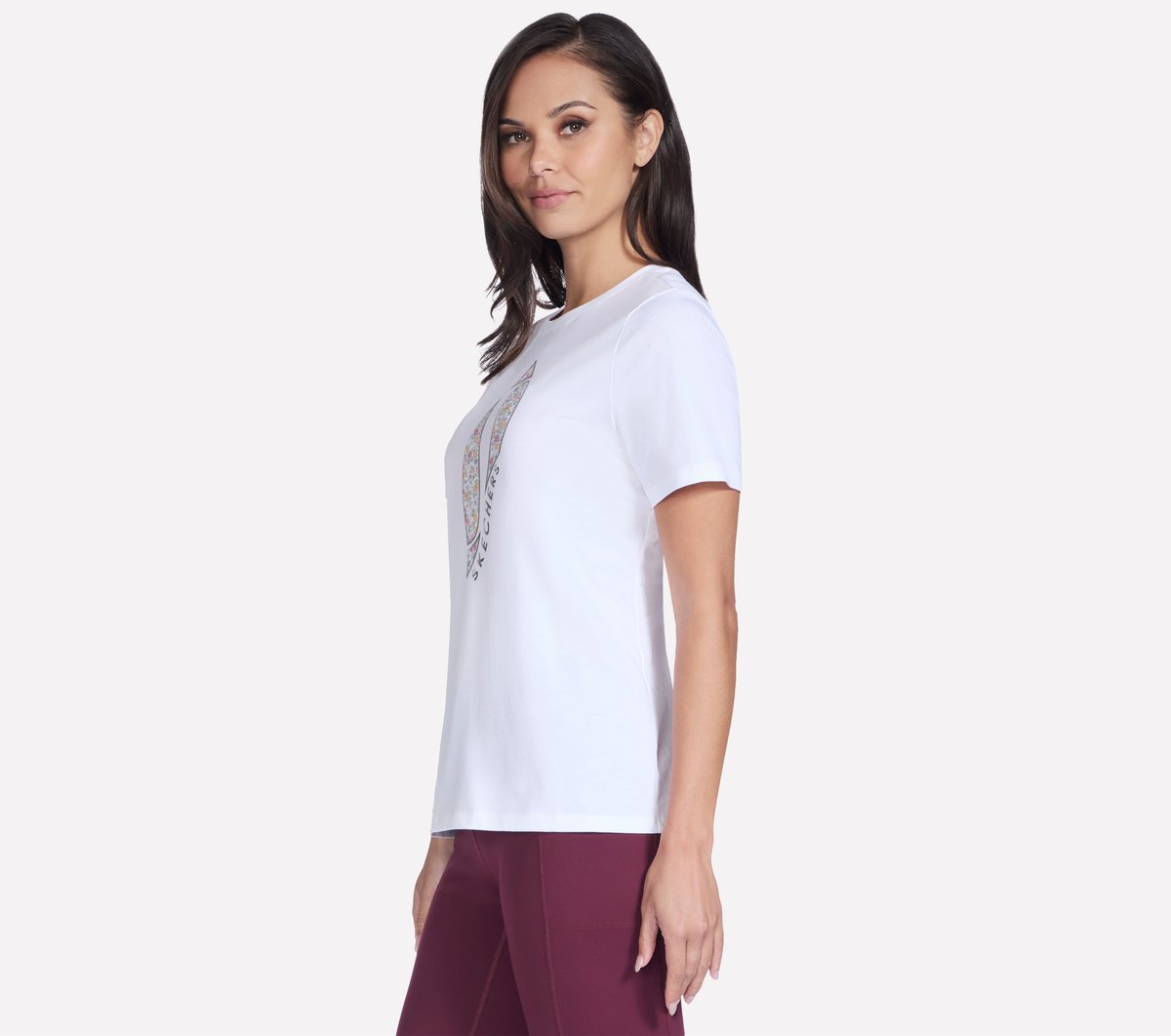 Skechers Floral Diamond Short Sleeve Tee - Women