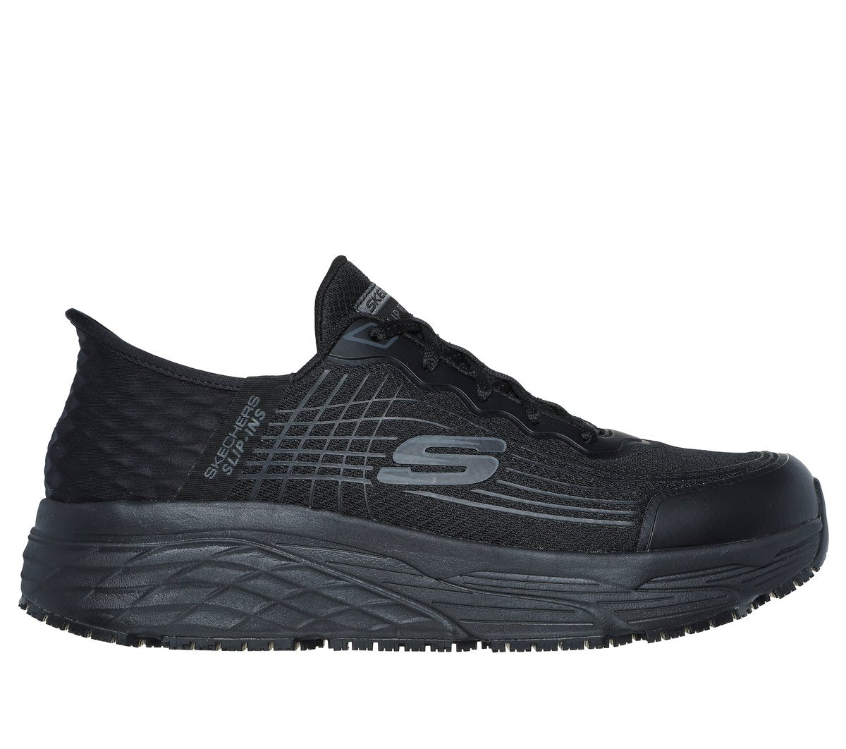 Skechers Slip-ins Work Slip-Resistant Relaxed Fit: Max Cushioning Elite - Remmal - Men