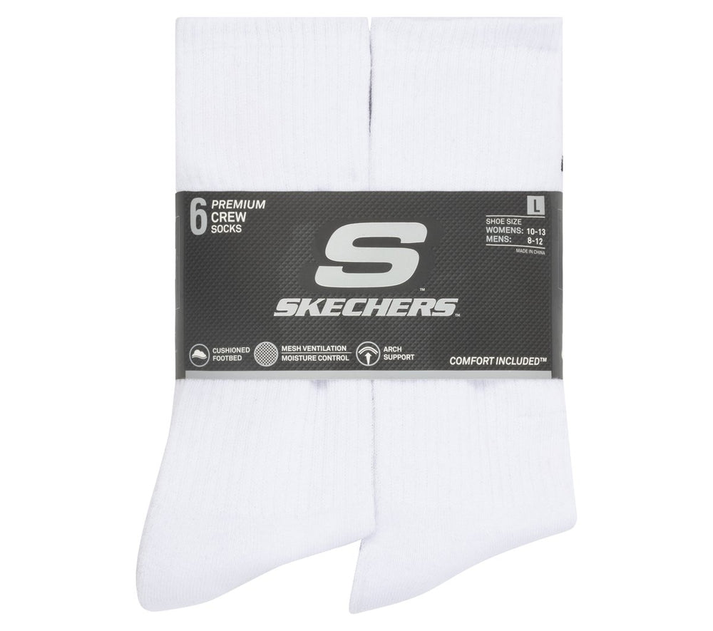 Skechers 6 Pack Large Core Crew Socks - Men|Clothing