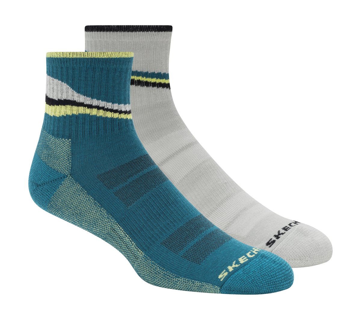 Skechers 2 Pack Men's Quarter Trail Socks - Men|Clothing