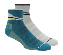 Skechers 2 Pack Men's Quarter Trail Socks - Men|Clothing