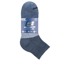 Skechers 3 Pack Men's Colorblock Quarter Socks - Men|Clothing