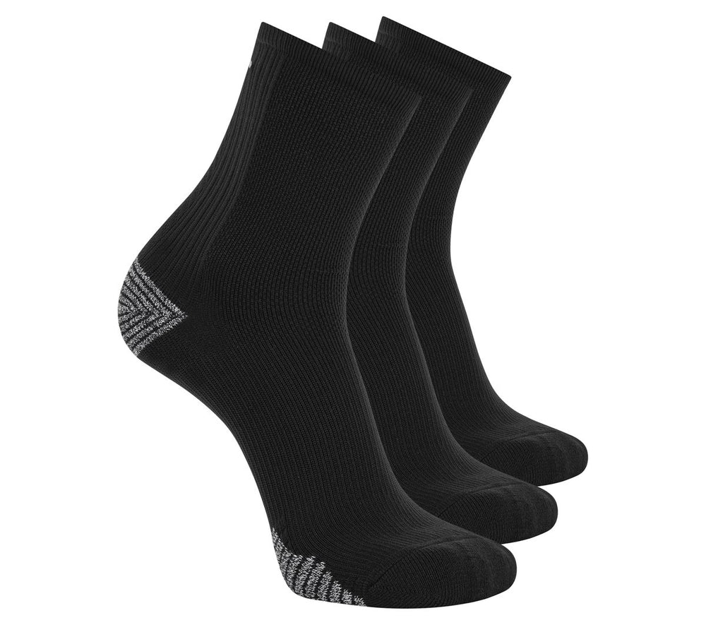 Skechers 3 Pack Men's Performance Running High Quarter Socks - Men|Clothing
