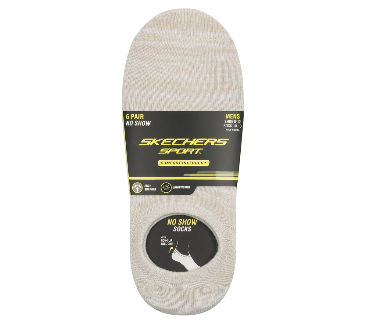 Skechers 6 Pack Men's Sneaker Liner Socks - Men|Clothing