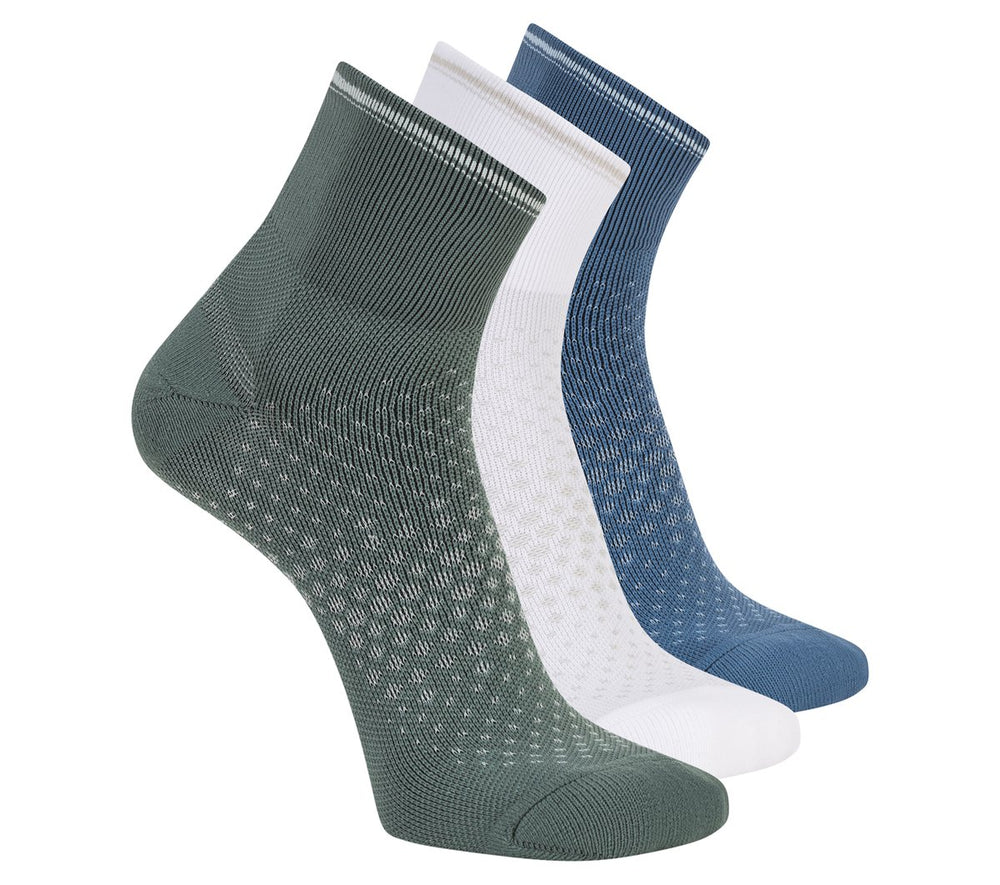 Skechers 3 Pack Men's Performance Running Quarter Socks - Men|Clothing