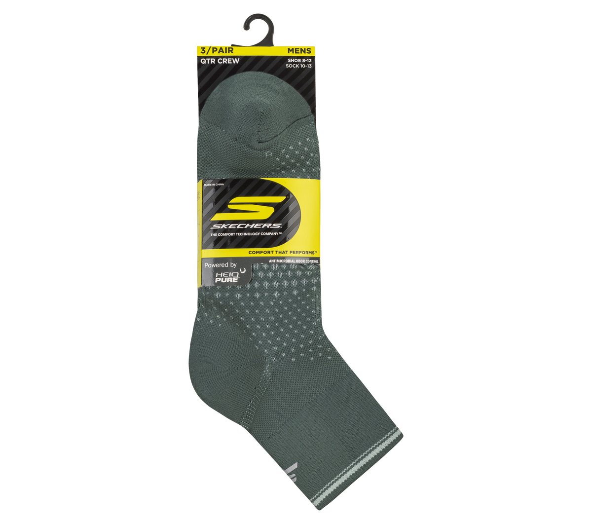 Skechers 3 Pack Men's Performance Running Quarter Socks - Men|Clothing