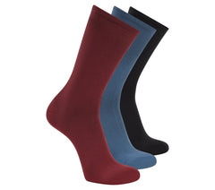 Skechers 3 Pack Men's Reflective Performance Half Terry Crew Socks - Men|Clothing