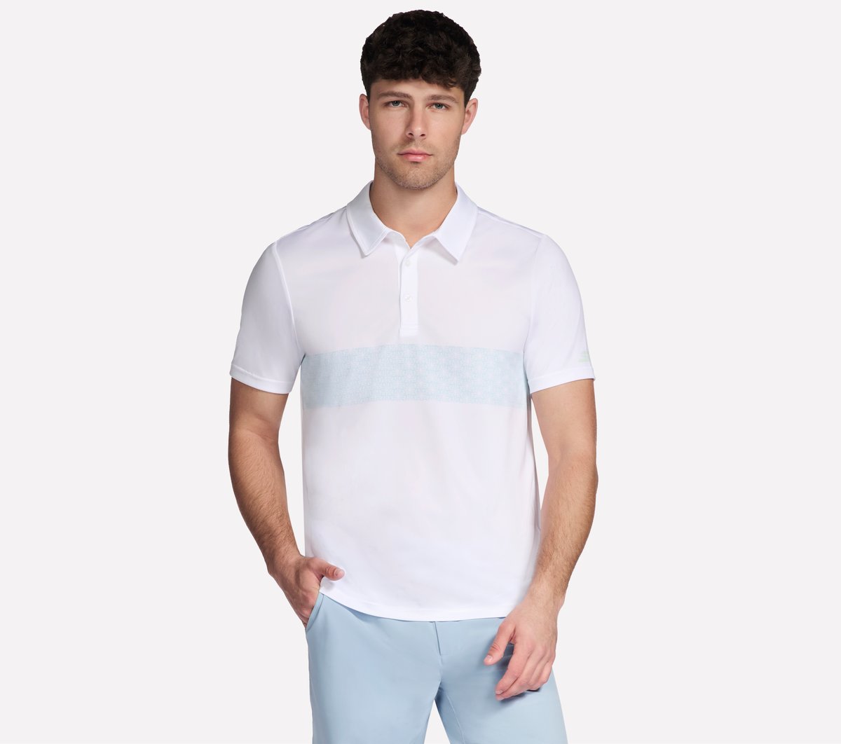 Skechers GO DRI Charge Palm Stripe Polo - Men
