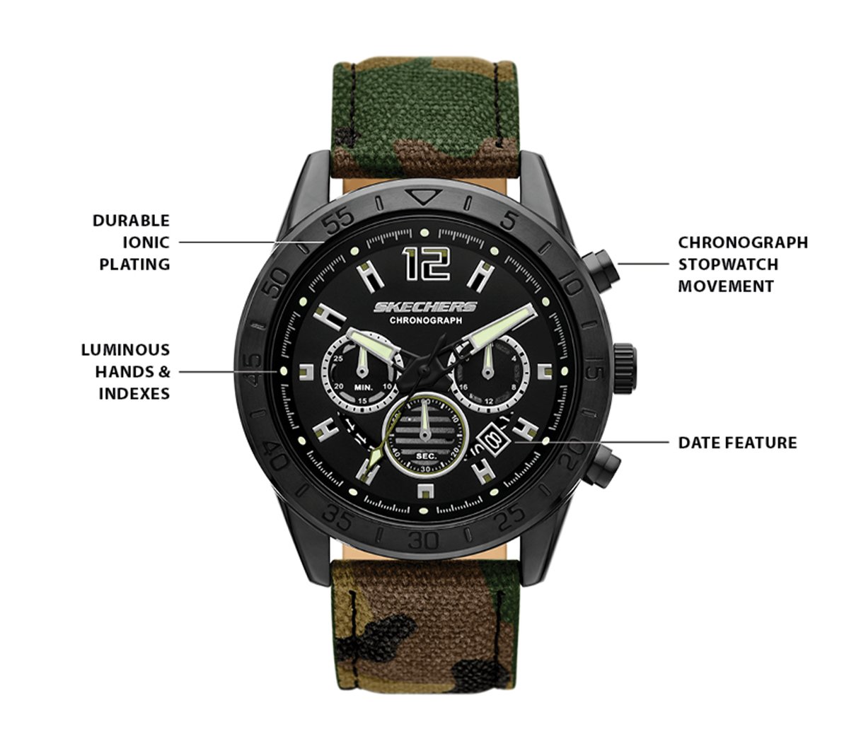 Skechers Kornblum Camo Watch - Men|Clothing