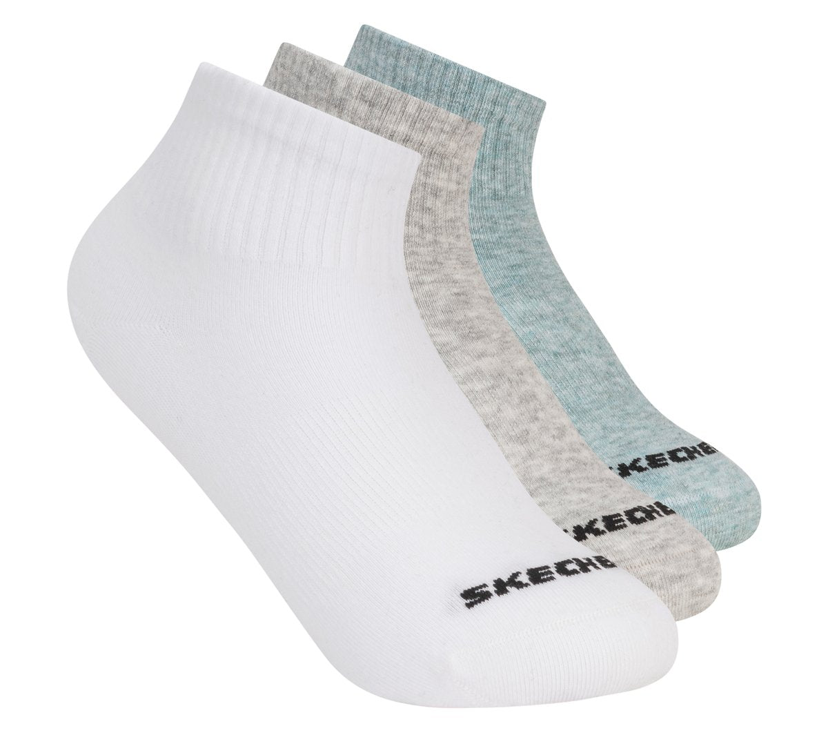 Skechers 3 Pack Boys' Quarter Crew Cotton Socks - Kids|Clothing