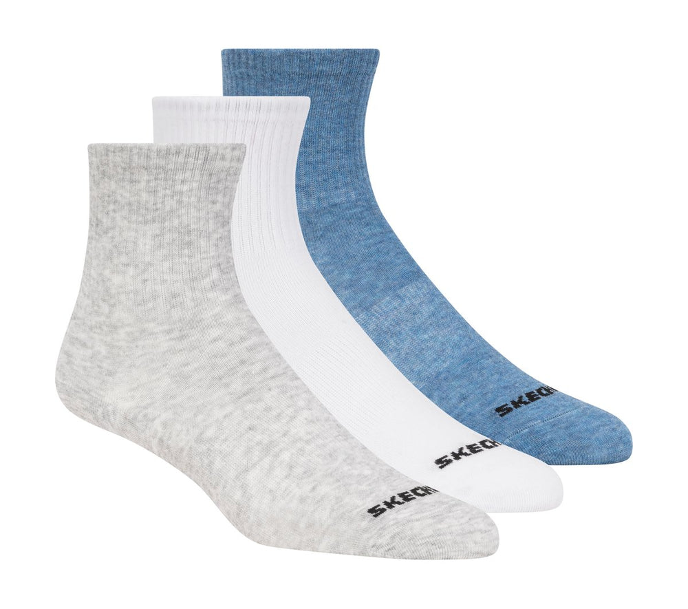 Skechers 3 Pack Boys' Crew Cotton Socks - Kids|Clothing