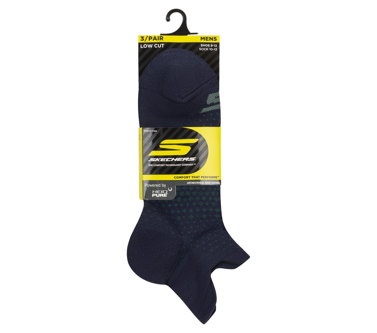 Skechers 3 Pack Men's Low Cut Socks - Clothing