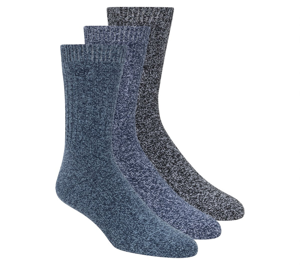 Skechers Super Soft Boot Crew Socks - 3 Pack - Clothing