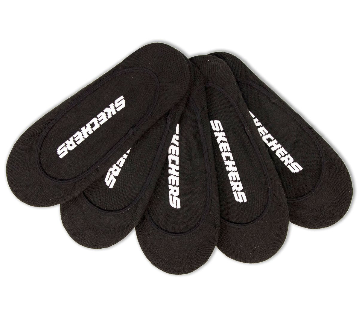 Skechers 5 Pack Non Terry Solid Liner Socks - Clothing
