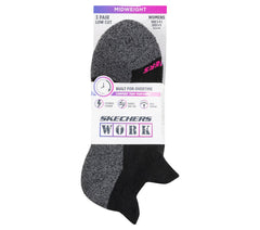 Skechers Work: Lowcut Heel Tab Socks - 3 Pack - Clothing