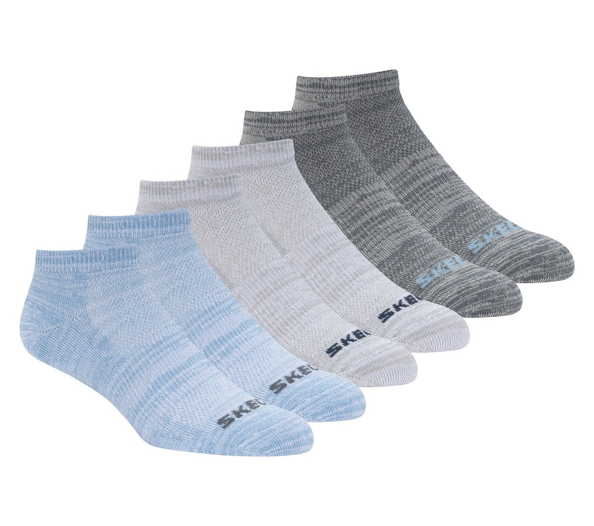 Skechers 6 Pack Low Cut Non Terry Socks - Clothing