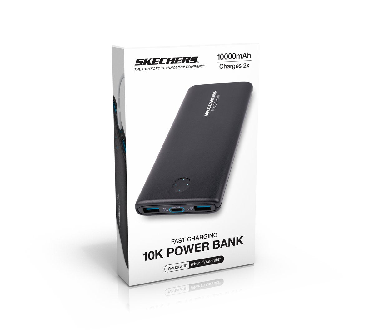 Skechers 10k 20W USB-C Portable Power Bank Charger - Clothing