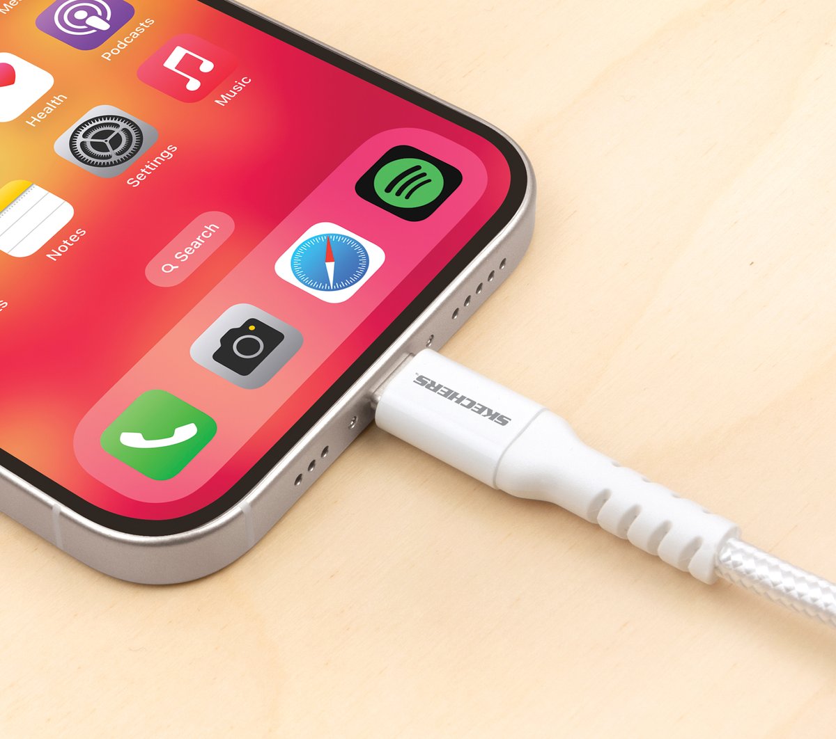 Skechers Lightning to USB-C Charging Cable - Clothing